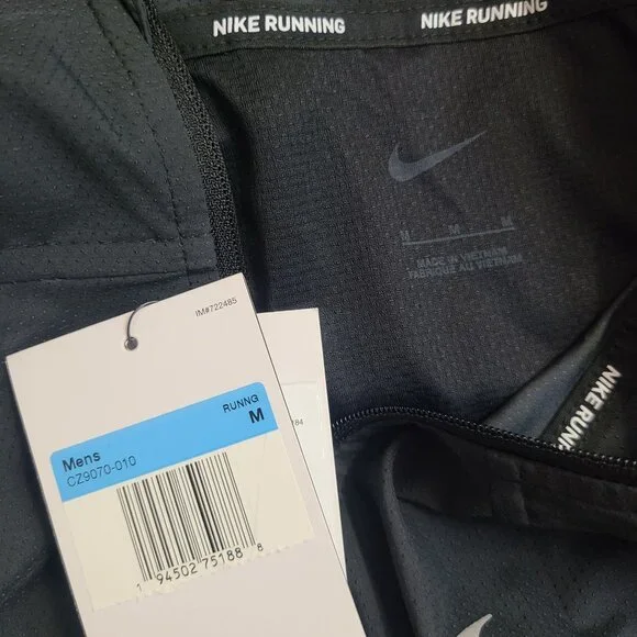 Nike Windrunner Running Zip Jacket CZ9070-010 Size M Black - Picture 4 of 5